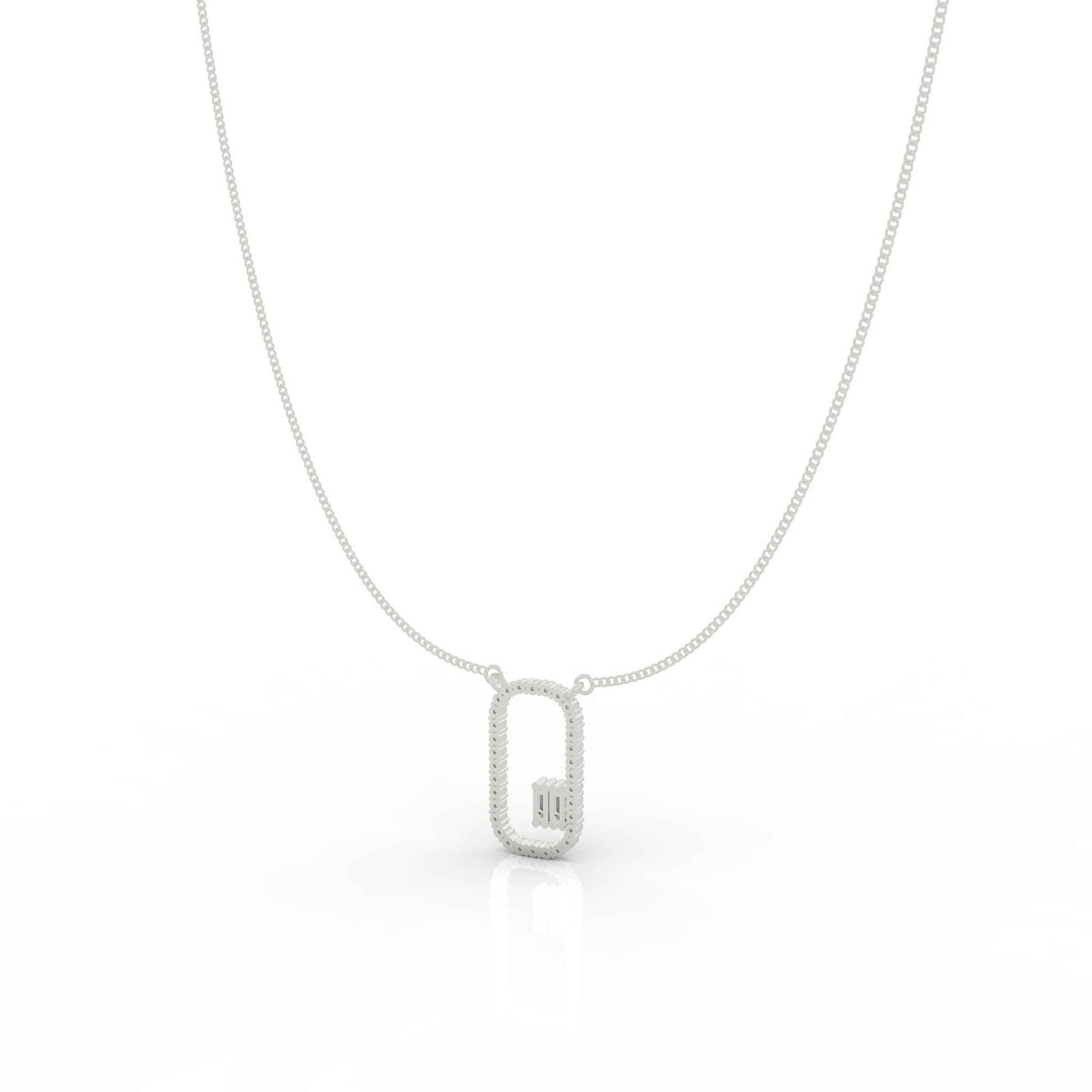 Sophisticated Modern Pendant With Chain, Hallmarked 925 Sterling Silver sterlyn 925