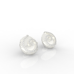 Sophisticated Swirl Round Stud Earrings, Hallmarked 925 Sterling Silver sterlyn 925