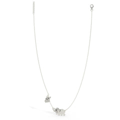 Jumbo Elephant Pendant Necklace, Hallmarked 925 Sterling Silver