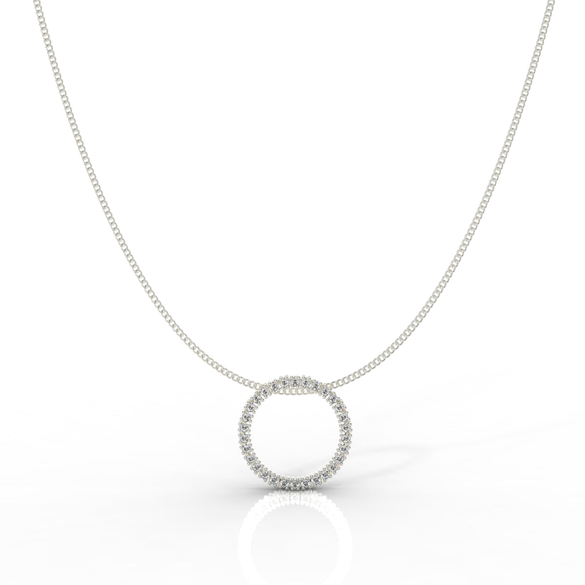 Chunky Wheel Pendant With Chain, Hallmarked 925 Sterling Silver