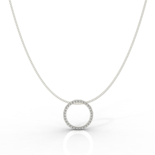 Chunky Wheel Pendant With Chain, Hallmarked 925 Sterling Silver - sitabo